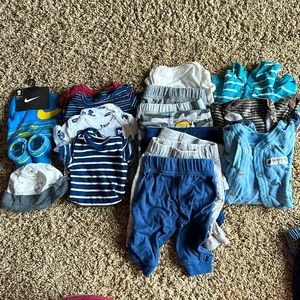 Carters, Gerber, Nike Newborn lot